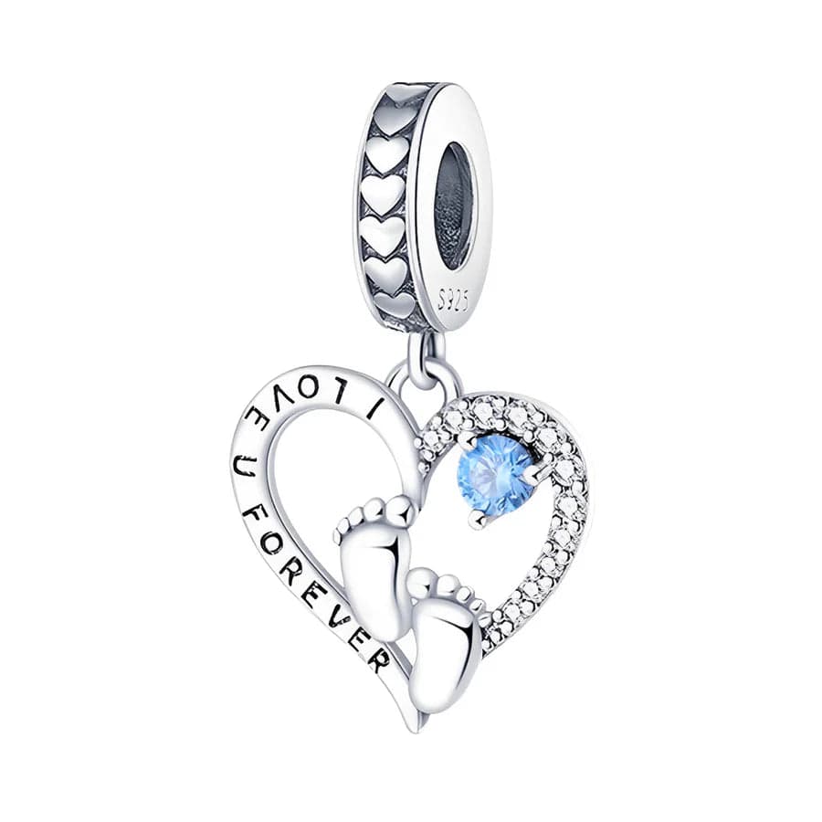 Pangama Jewelry Charm Forever Love Baby Feet Charm