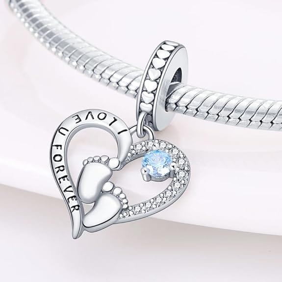 Pangama Jewelry Charm Forever Love Baby Feet Charm