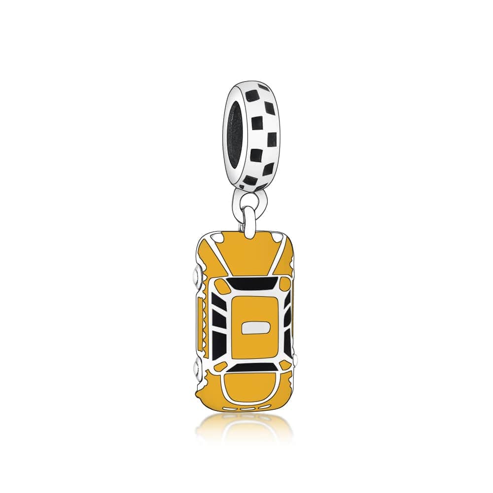 Pangama Jewelry Charm Friends TV Series Phoebe's Iconic Yellow Taxi Charm