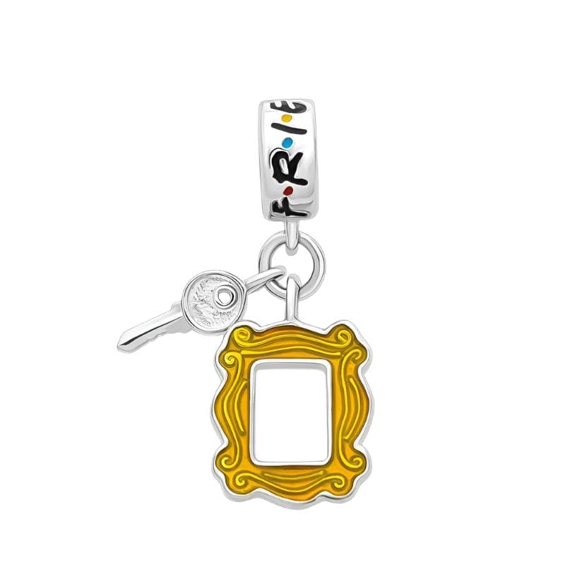 Pangama Jewelry Charm Friends TV Series Yellow Frame Charm