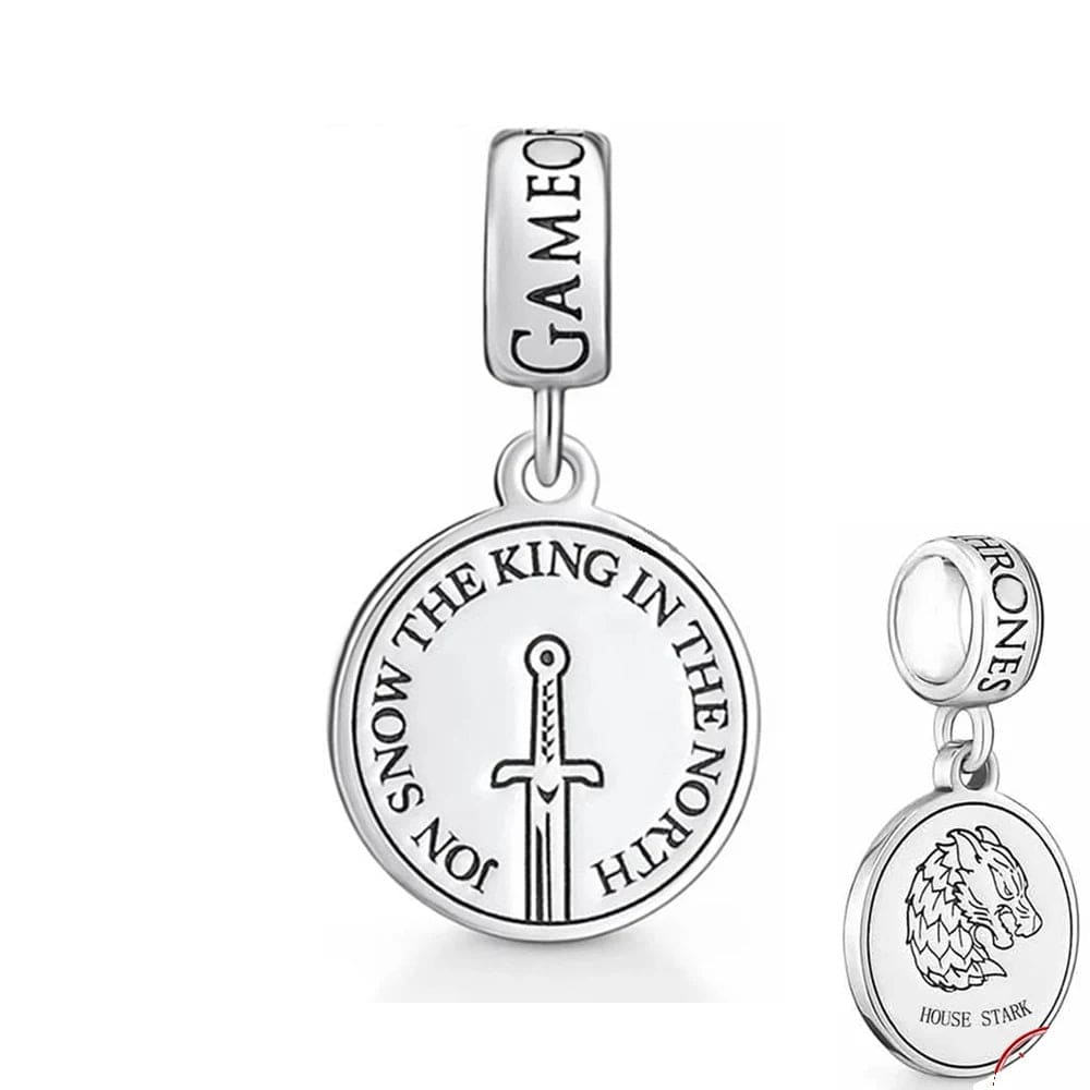 Pangama Jewelry Charm Game of Thrones House Stark Charm