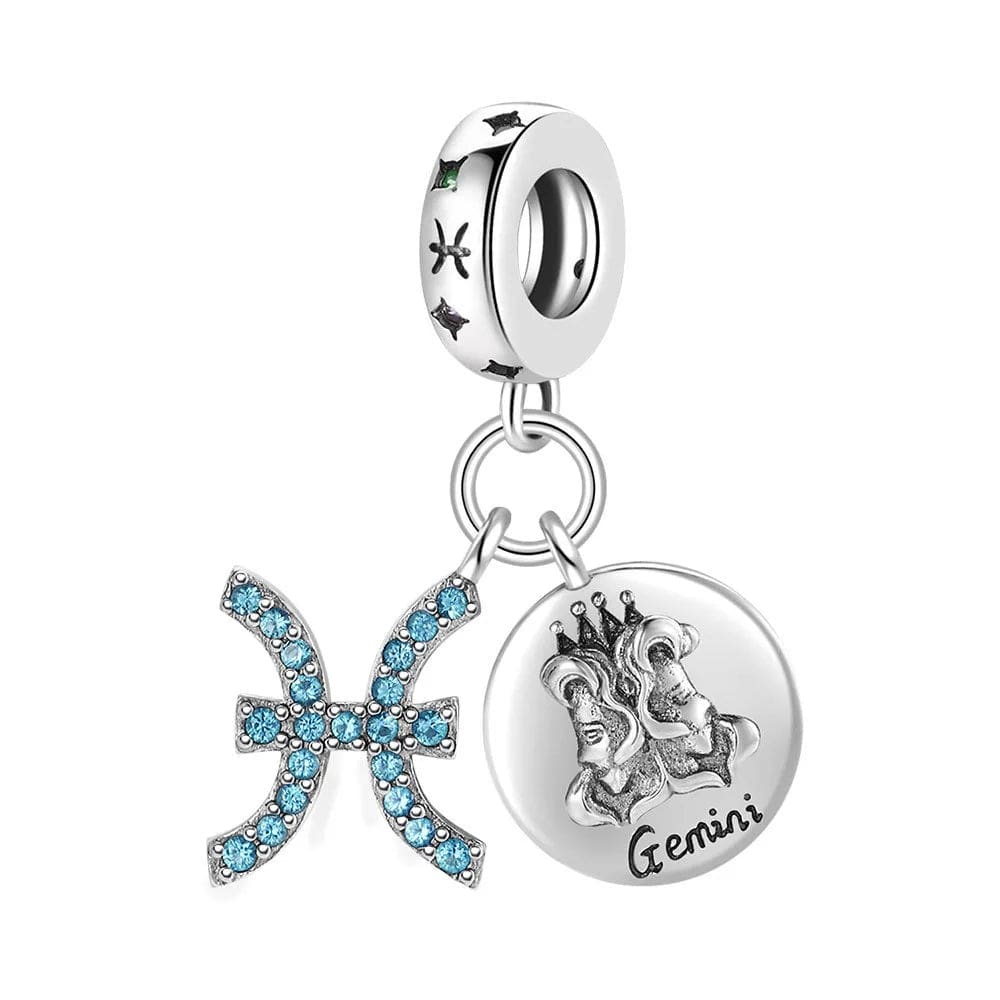 Pangama Jewelry Charm Gemini Astrology Signs Zodiac Constellation Charms