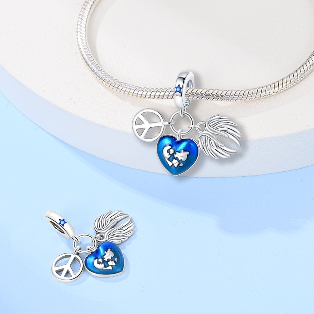 Pangama Jewelry Charm Global Harmony Heart Pendant