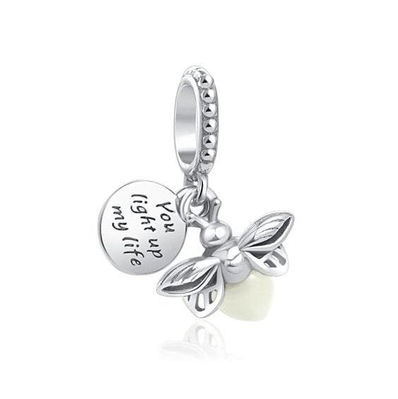 Pangama Jewelry Charm Glow-in-the-dark Firefly Dangle Charm