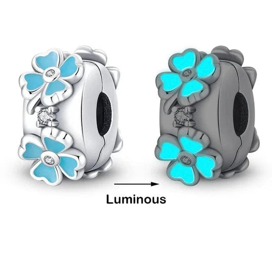 Pangama Jewelry Charm Glow in the Dark Luminous Flower Charm