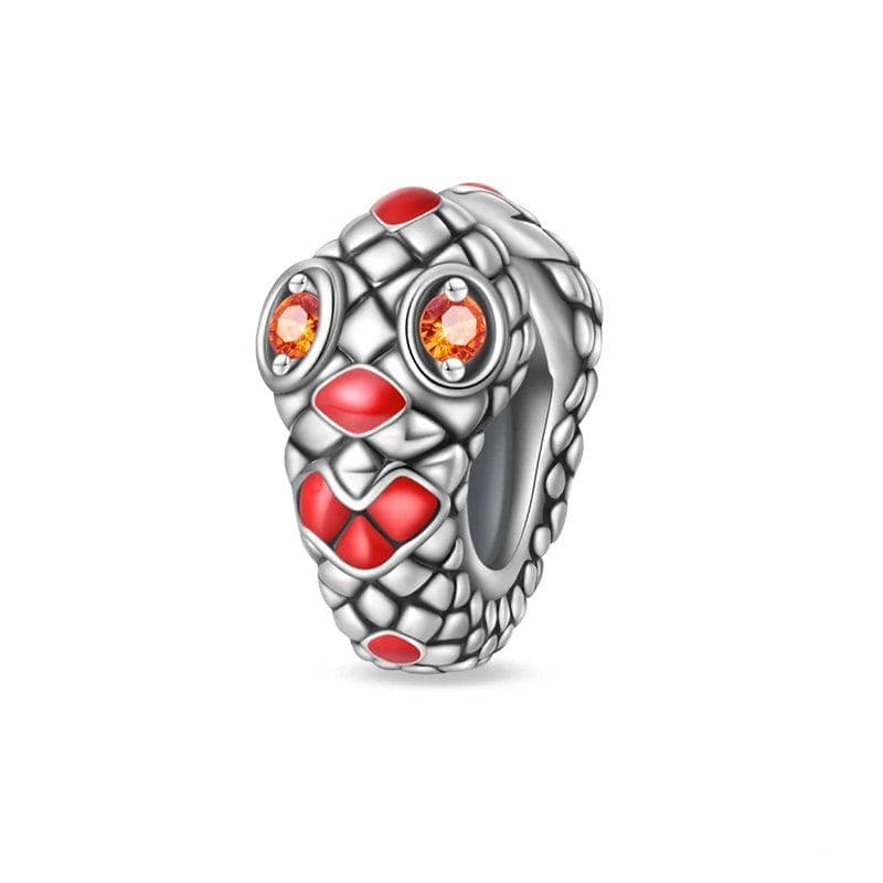 Pangama Jewelry Charm Glowing Ruby-Eyed Snake Charm