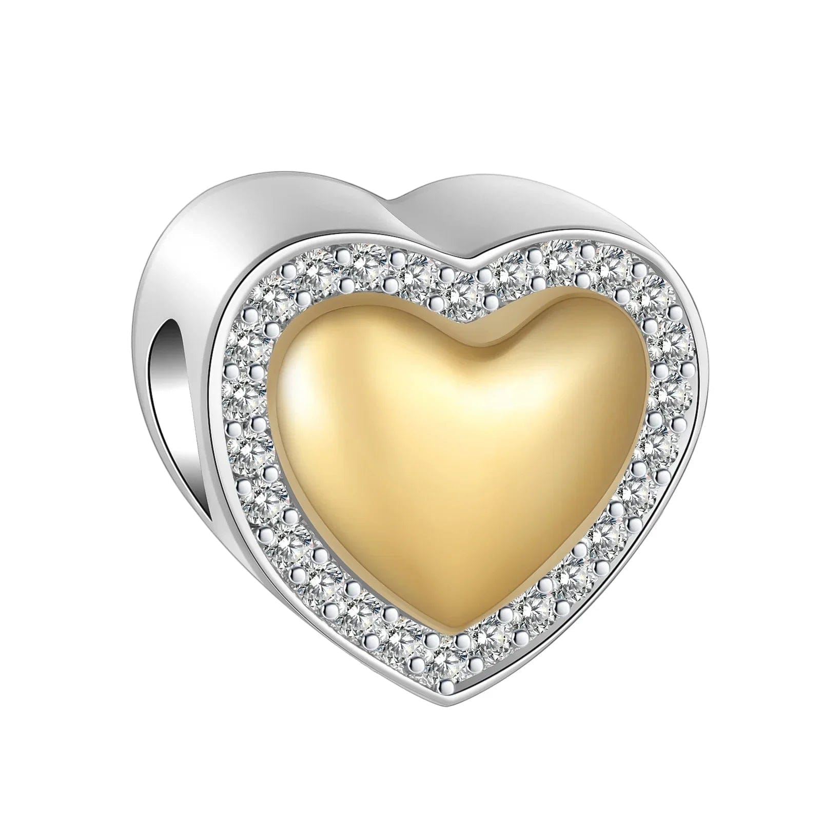 Pangama Jewelry Charm Golden Heart Love Charm