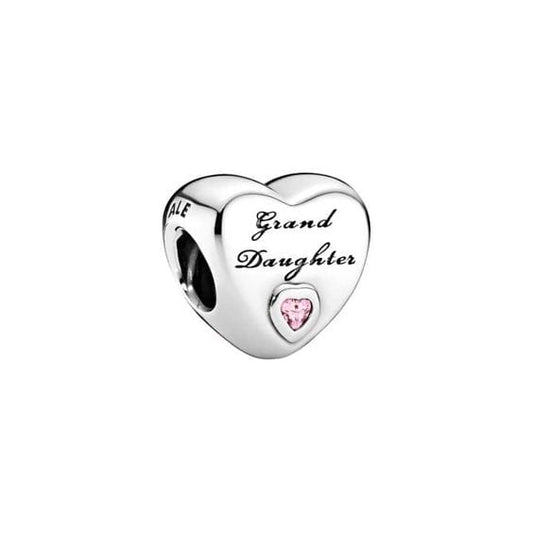 Pangama Jewelry Charm Granddaughter Heart Charm