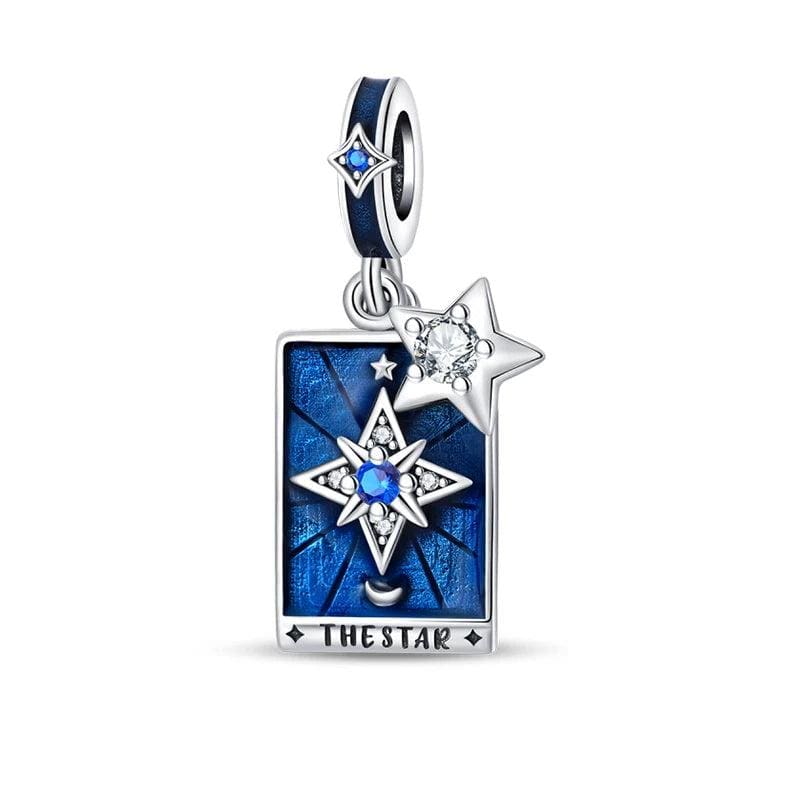 Pangama Jewelry Charm Guiding Star Tarot Card Dangle Charm