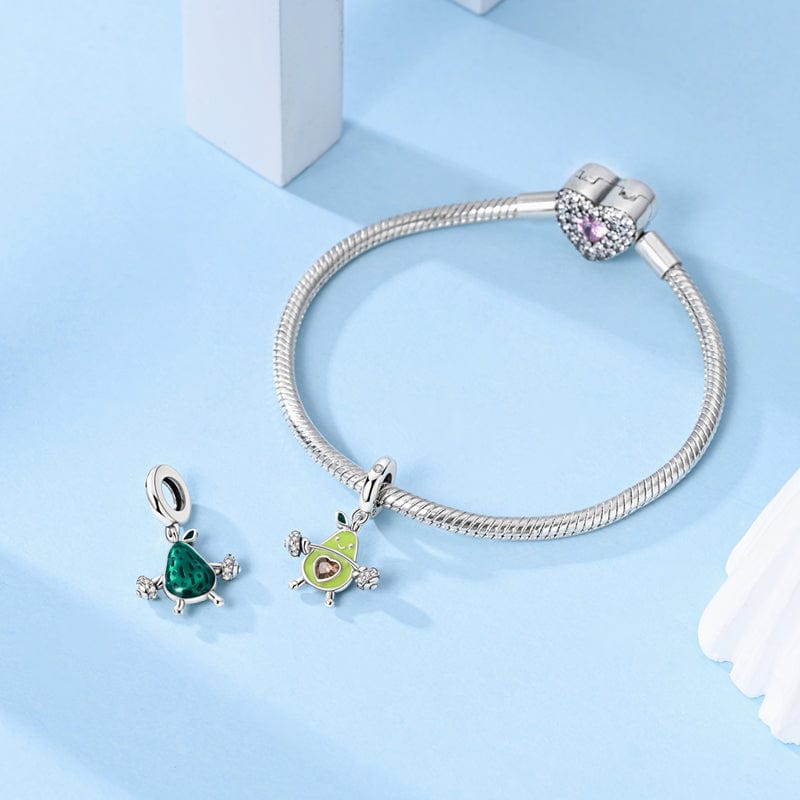 Pangama Jewelry Charm Gym Lifting Avocado Charm