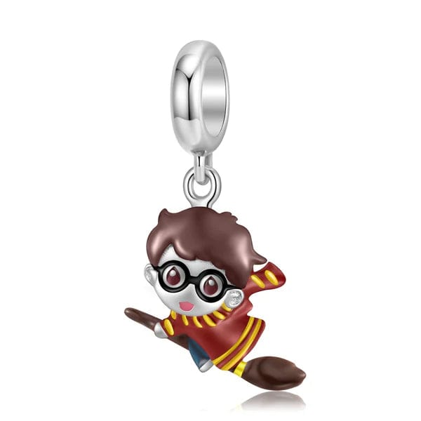 Pangama Jewelry Charm Harry Potter on Broom Dangle Charm