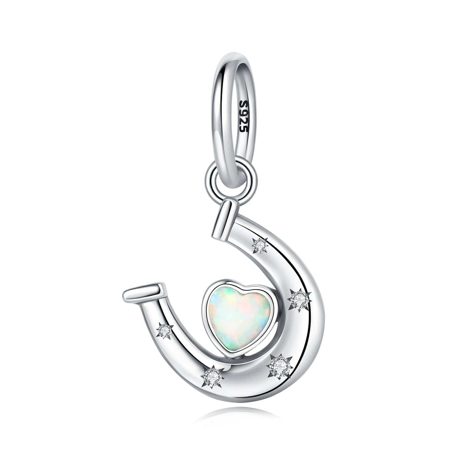 Pangama Jewelry Charm Heart Horseshoe Charm