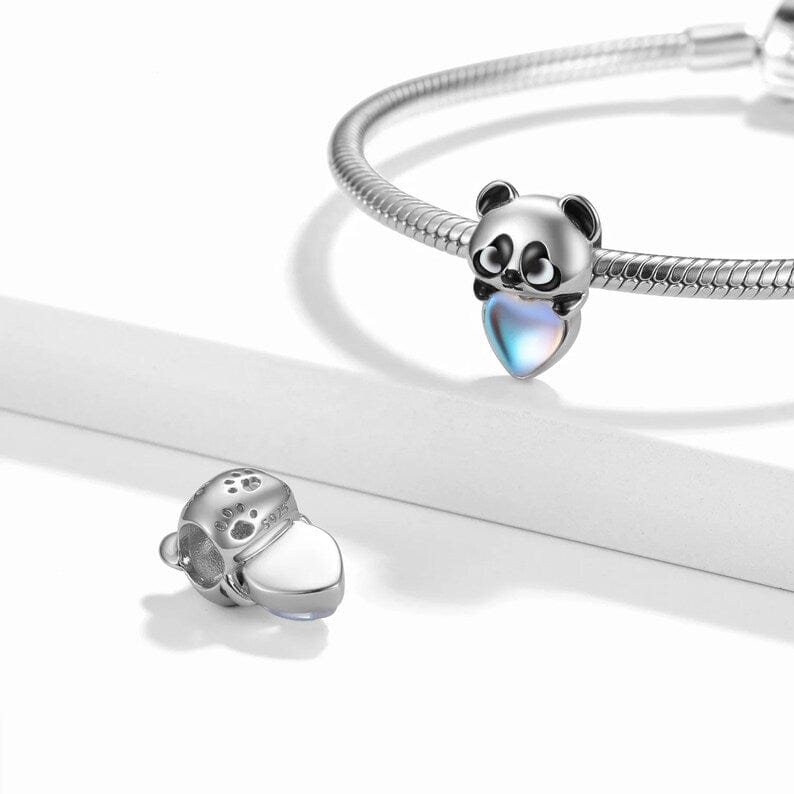 Pangama Jewelry Charm Heart-Hugging Panda Charm