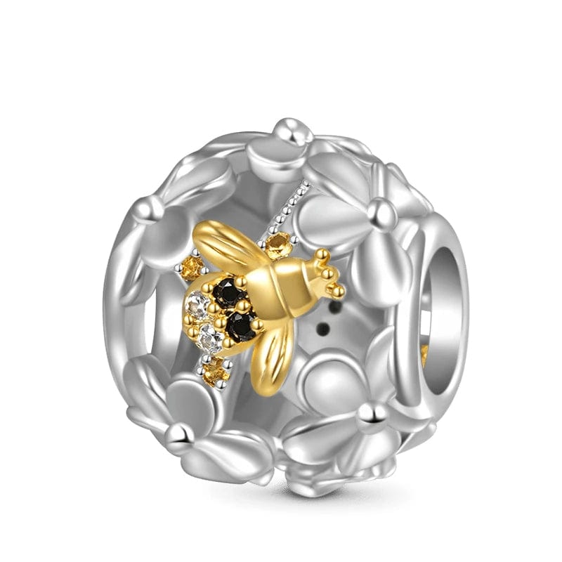 Pangama Jewelry Charm Honey Bee Flower Charm