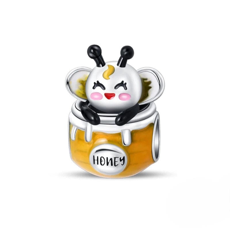 Pangama Jewelry Charm Honey Bee in Pot Charm