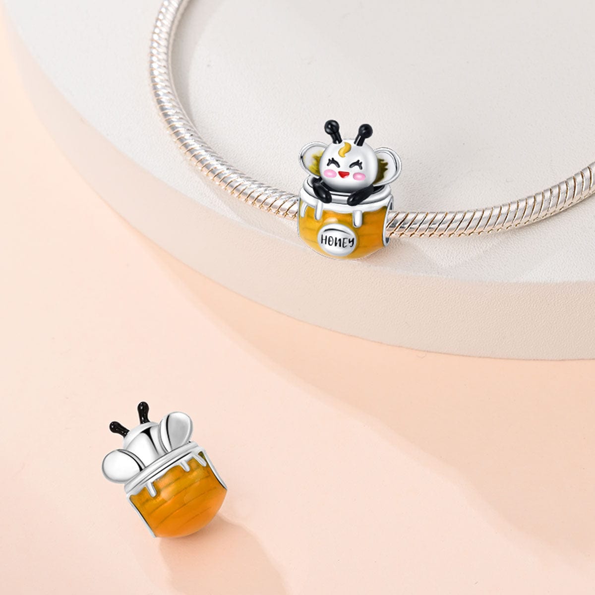 Pangama Jewelry Charm Honey Bee in Pot Charm