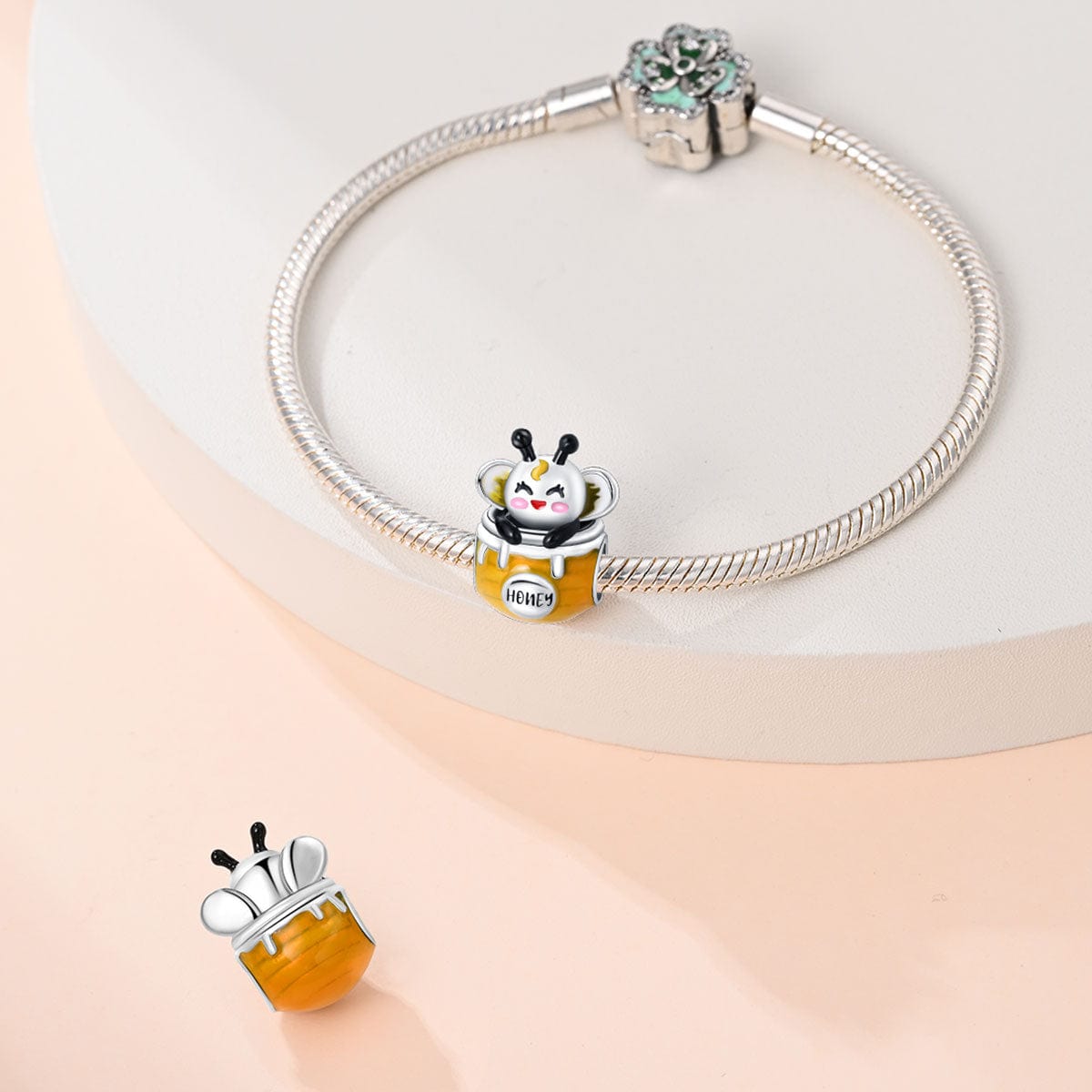 Pangama Jewelry Charm Honey Bee in Pot Charm