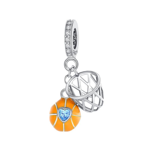 Pangama Jewelry Charm Hoops of Love Basketball Charm