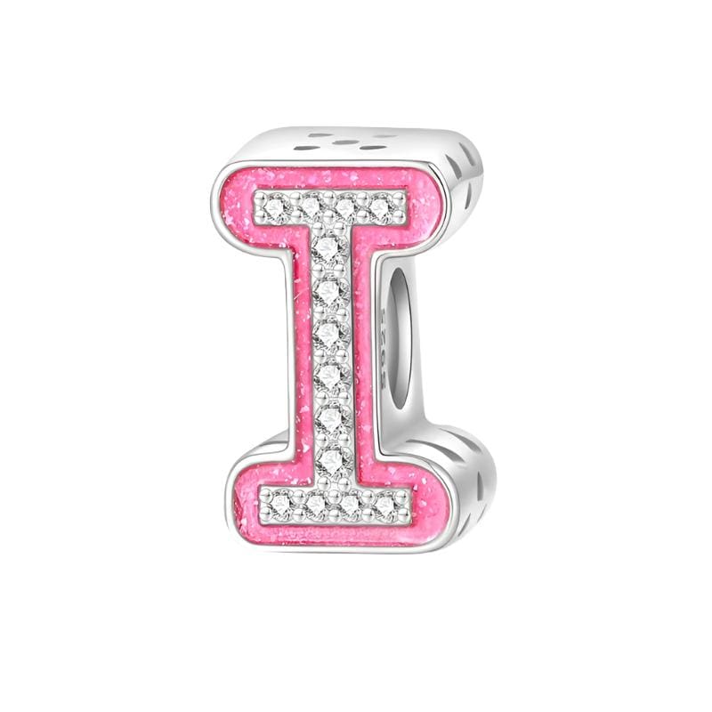 Pangama Jewelry Charm I Pink Letter A~Z Alphabet Charm