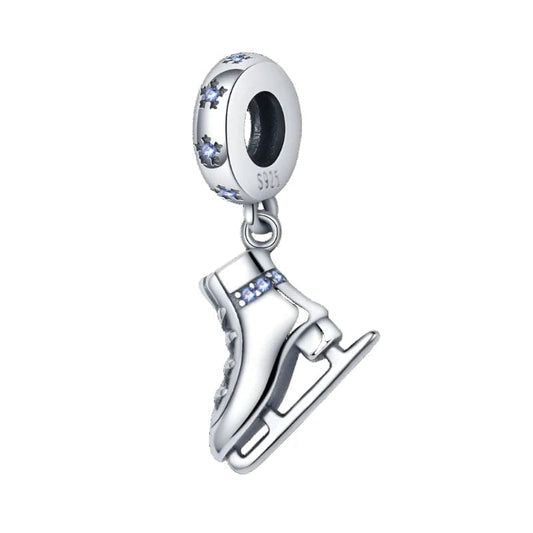 Pangama Jewelry Charm Ice Figure Skates Dangle Charm