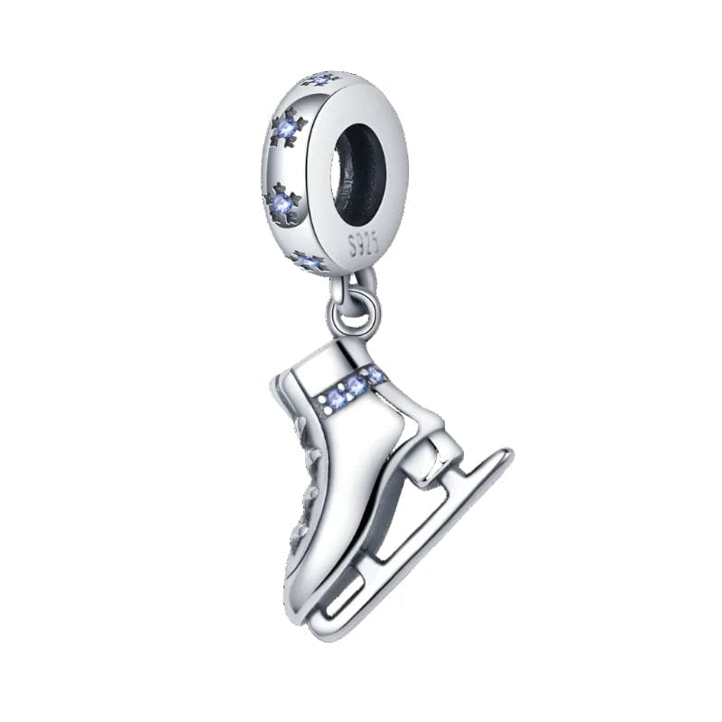 Pangama Jewelry Charm Ice Figure Skates Dangle Charm