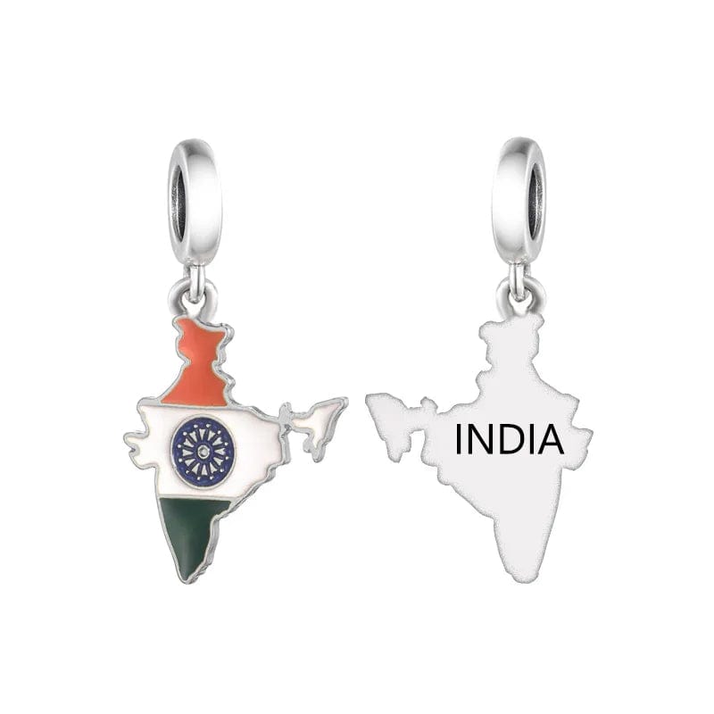 Pangama Jewelry Charm India Map Dangle Charm