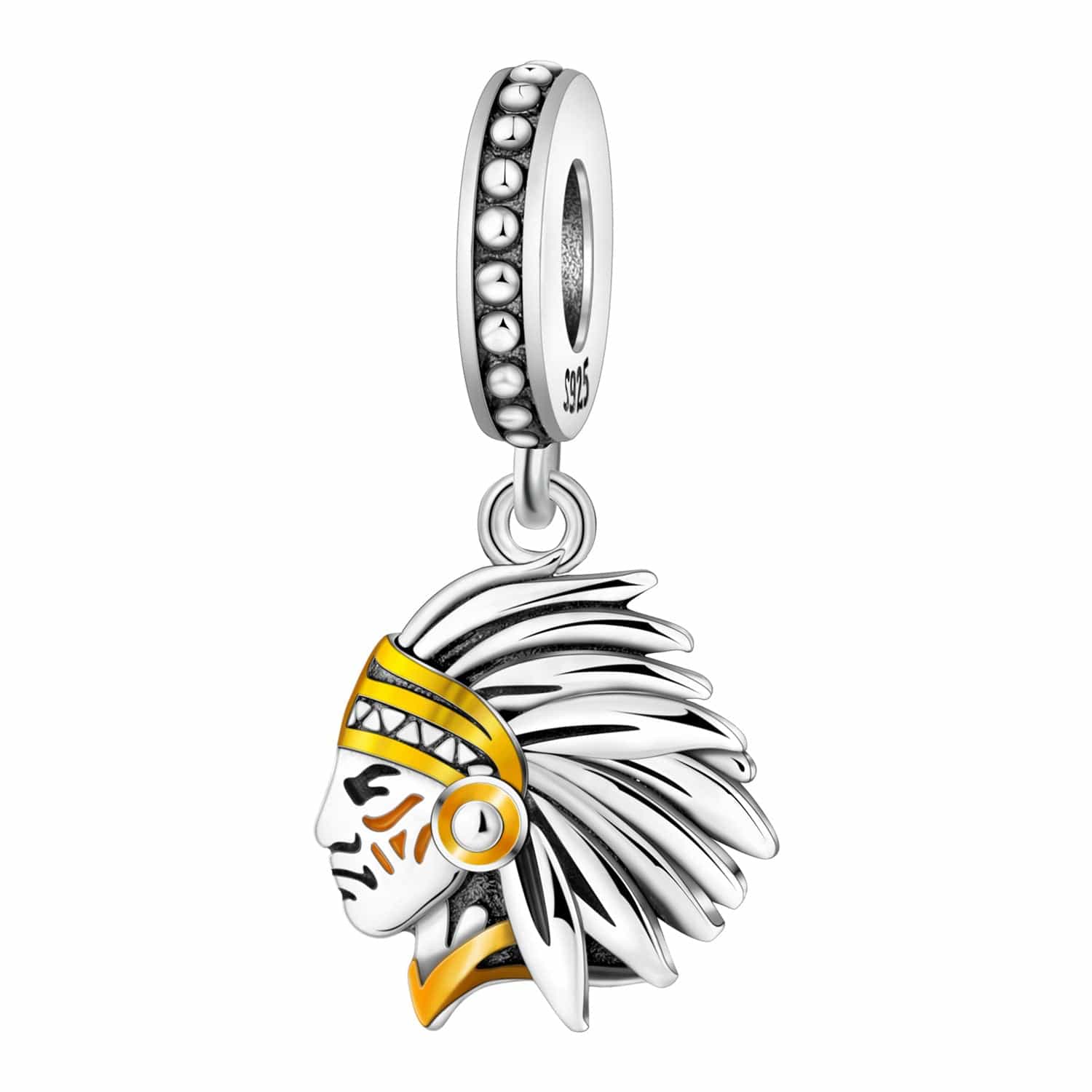 Pangama Jewelry Charm Indian Headdress Charm