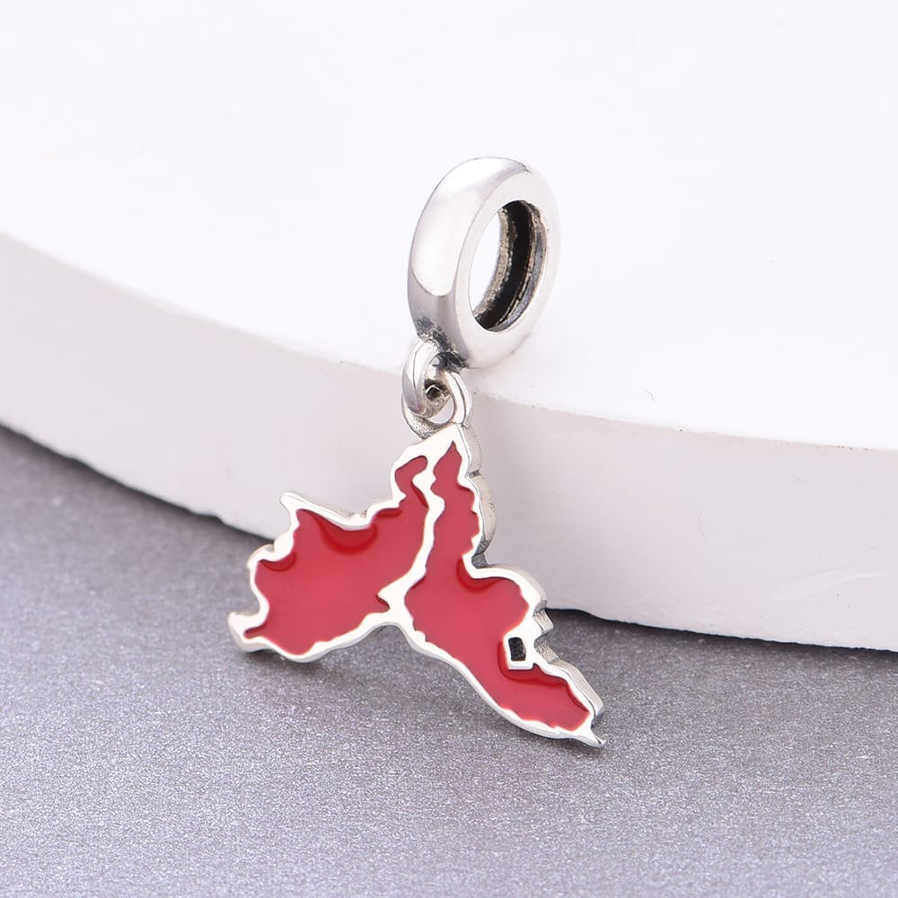 Pangama Jewelry Charm Istanbul Map Dangle Charm