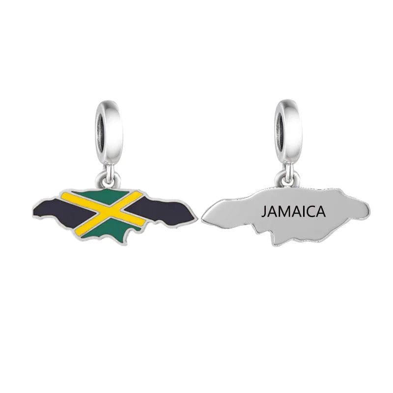 Pangama Jewelry Charm Jamaica Map Dangle Charm