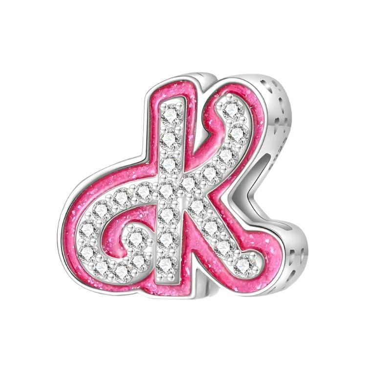 Pangama Jewelry Charm K Pink Letter A~Z Alphabet Charm