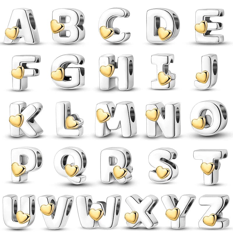 Pangama Jewelry Charm Letter A~Z Alphabet Charm