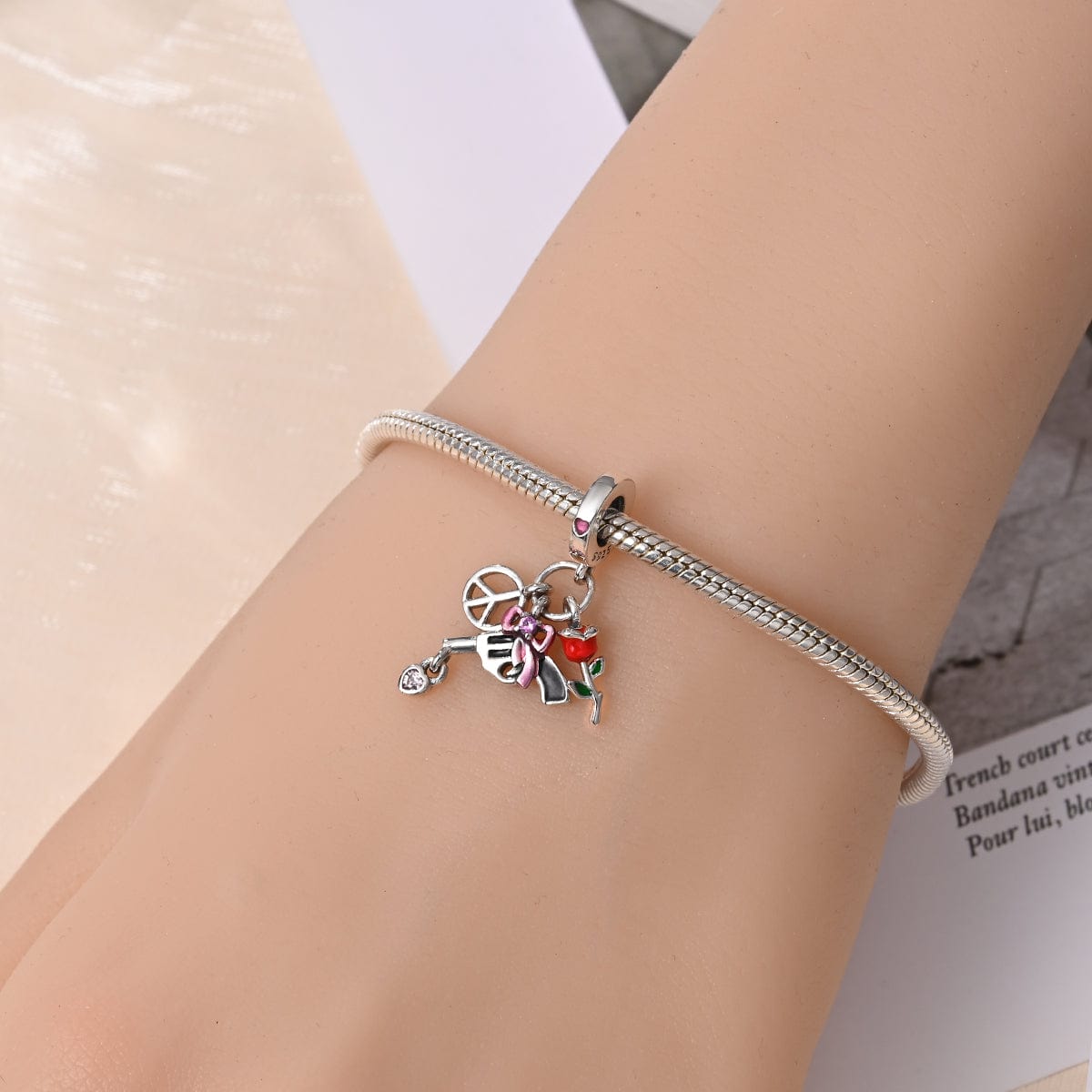 Pangama Jewelry Charm Love, Peace, and Rebellion Charm