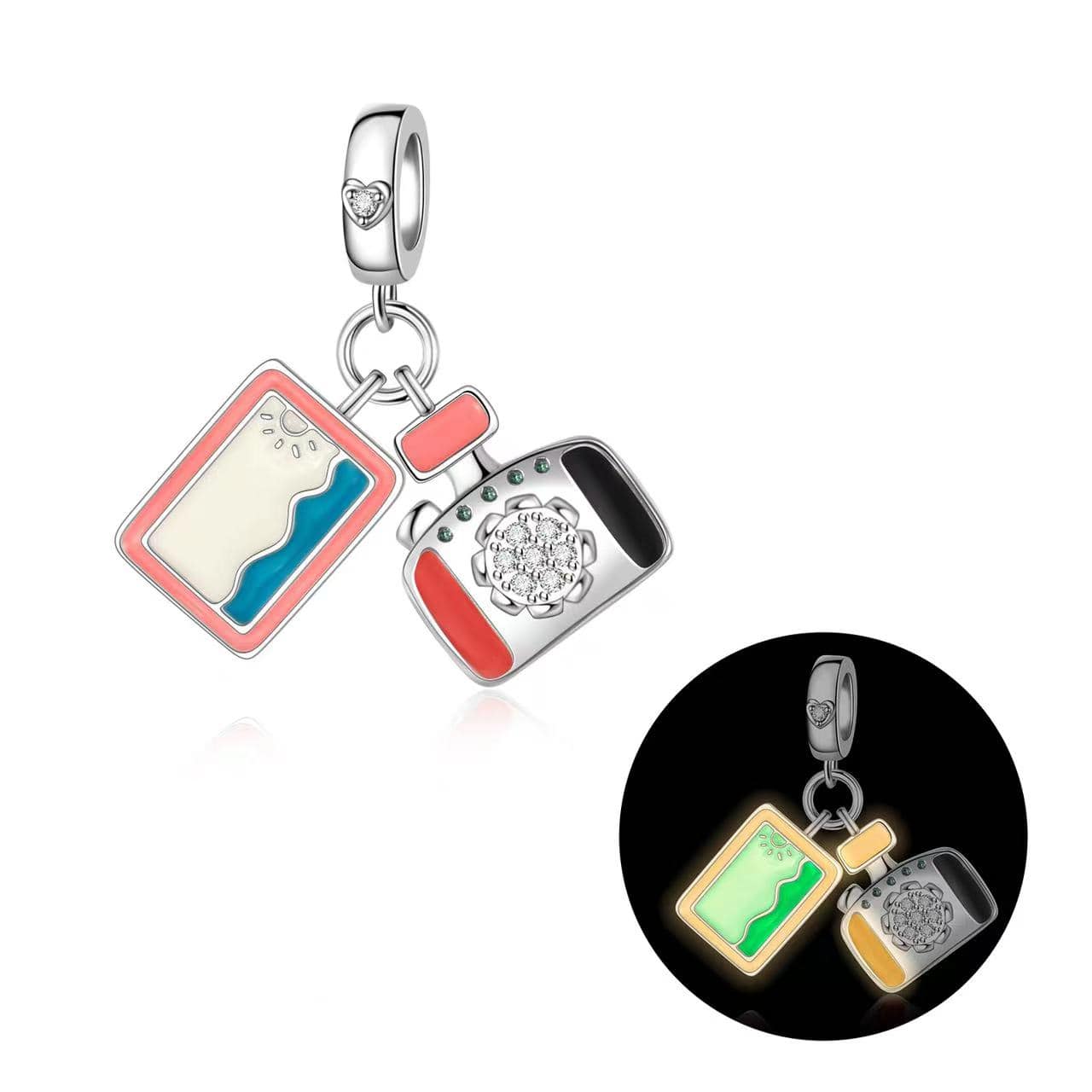 Pangama Jewelry Charm Luminions Beach Photo & Camera Vacation Charm