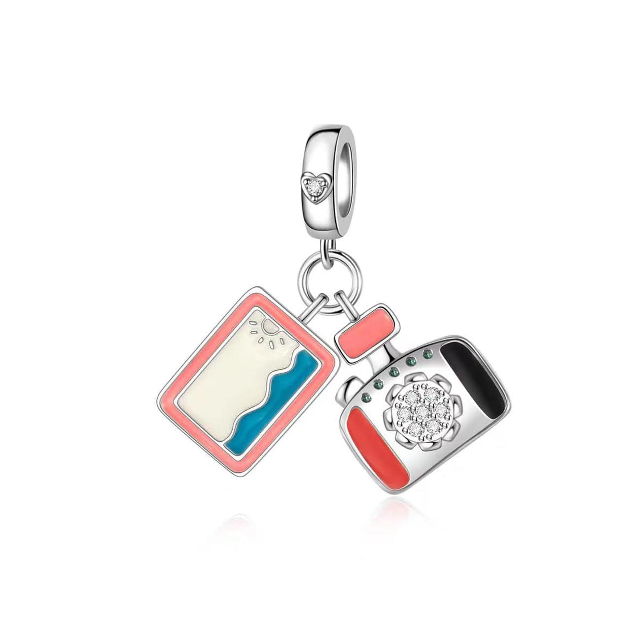 Pangama Jewelry Charm Luminions Beach Photo & Camera Vacation Charm