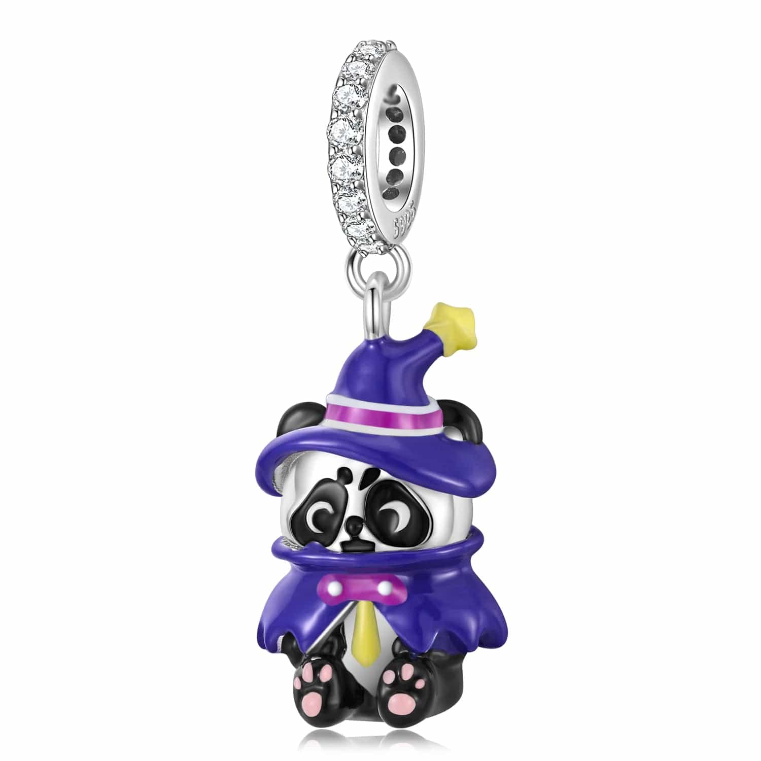 Pangama Jewelry Charm Magical Panda Witch Dangle Charm