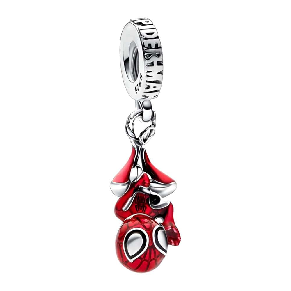 Pangama Jewelry Charm Marvel Hanging Spider-Man Dangle Charm