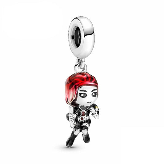 Pangama Jewelry Charm Marvel The Avengers Black Widow Dangle Charm