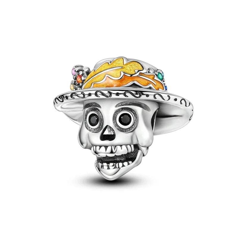 Pangama Jewelry Charm Mexican Catrina Style Skull Charm