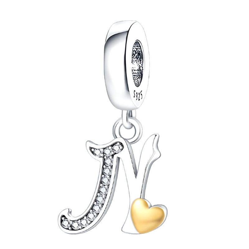 Pangama Jewelry Charm N Letter A~Z Alphabet Charm