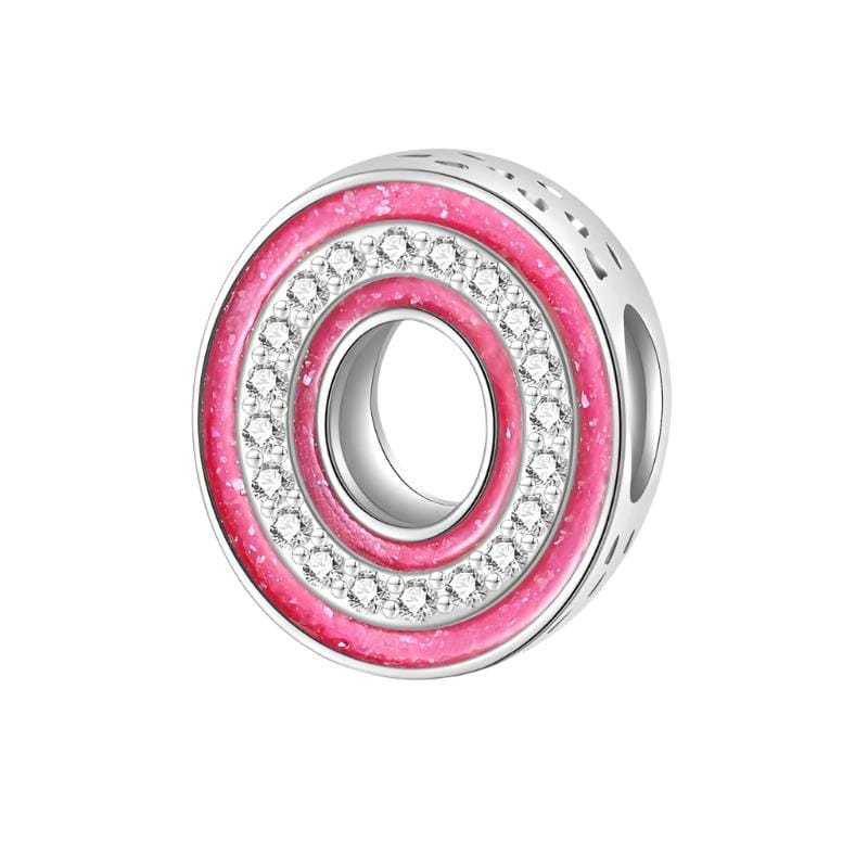 Pangama Jewelry Charm O Pink Letter A~Z Alphabet Charm