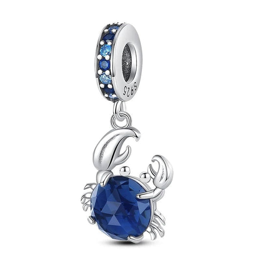 Pangama Jewelry Charm Ocean Blue Crab Dangle Charm