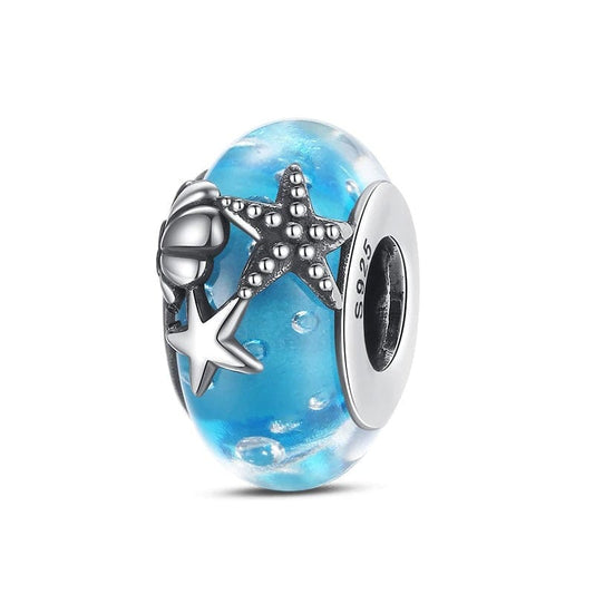 Pangama Jewelry Charm Ocean Glass Starfish Charm