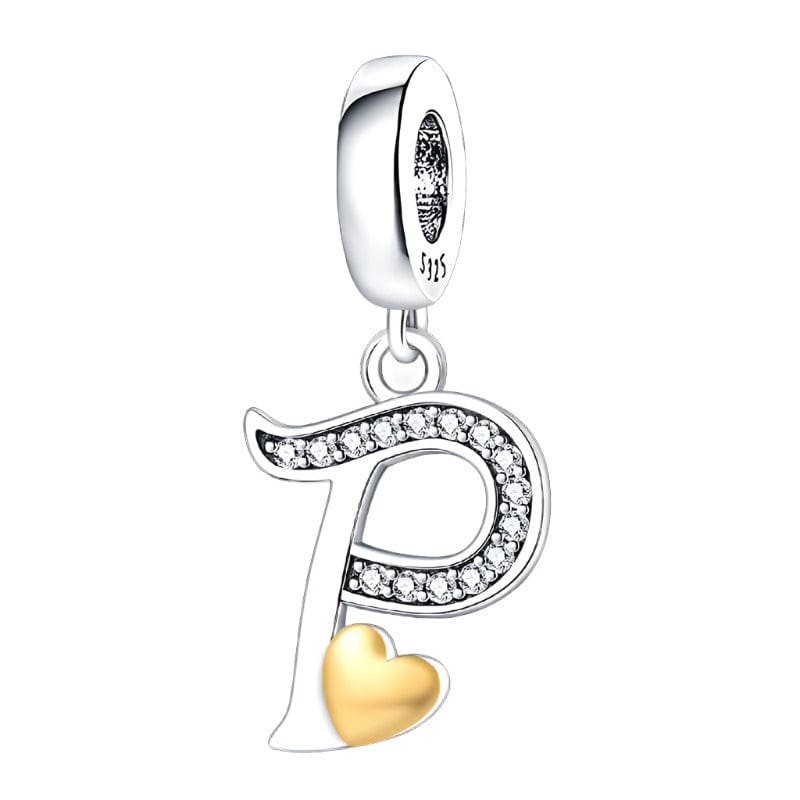 Pangama Jewelry Charm P Letter A~Z Alphabet Charm