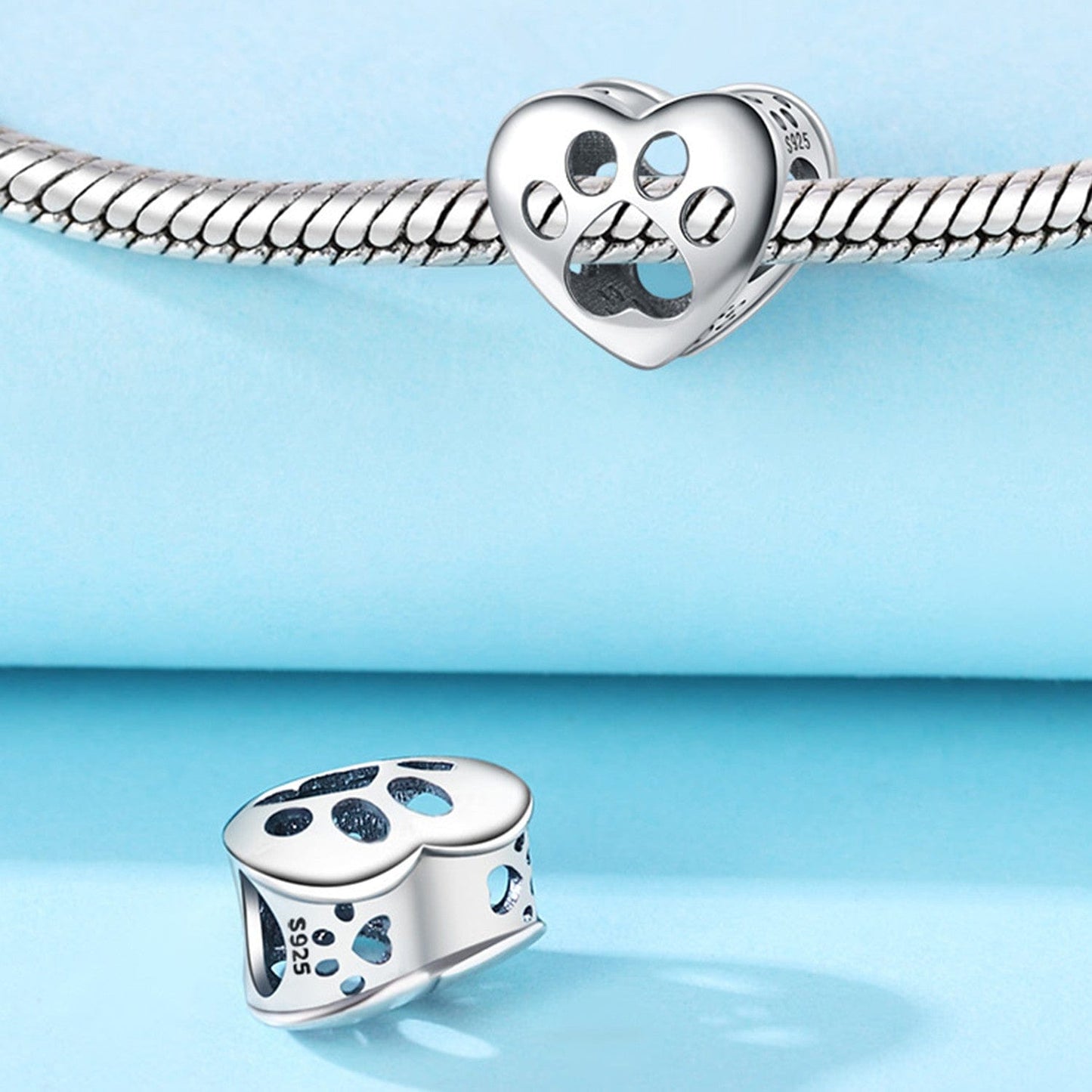 Pangama Jewelry Charm Paw Heart Charm