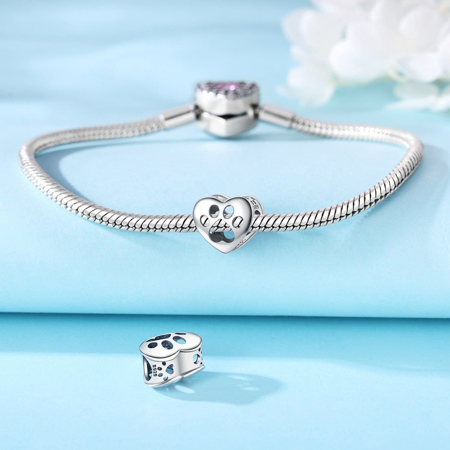 Pangama Jewelry Charm Paw Heart Charm