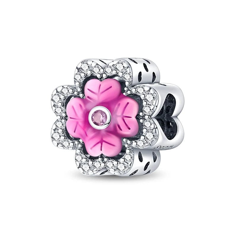 Pangama Jewelry Charm Pink Clover Charm