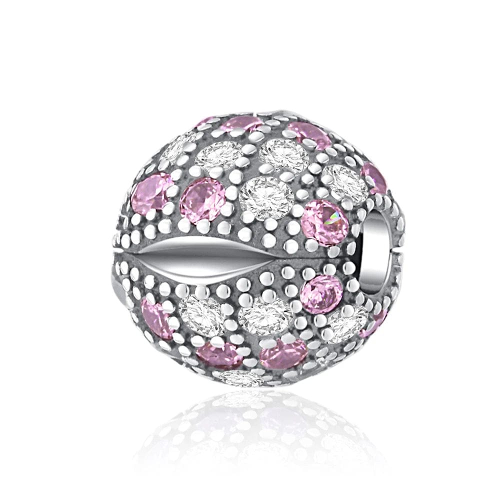 Pangama Jewelry Charm Pink Color Cosmic Pave Diamond Charm