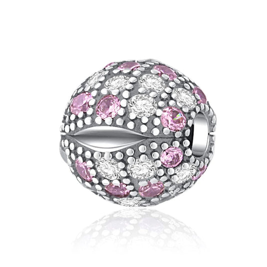 Pangama Jewelry Charm Pink Color Cosmic Pave Diamond Charm