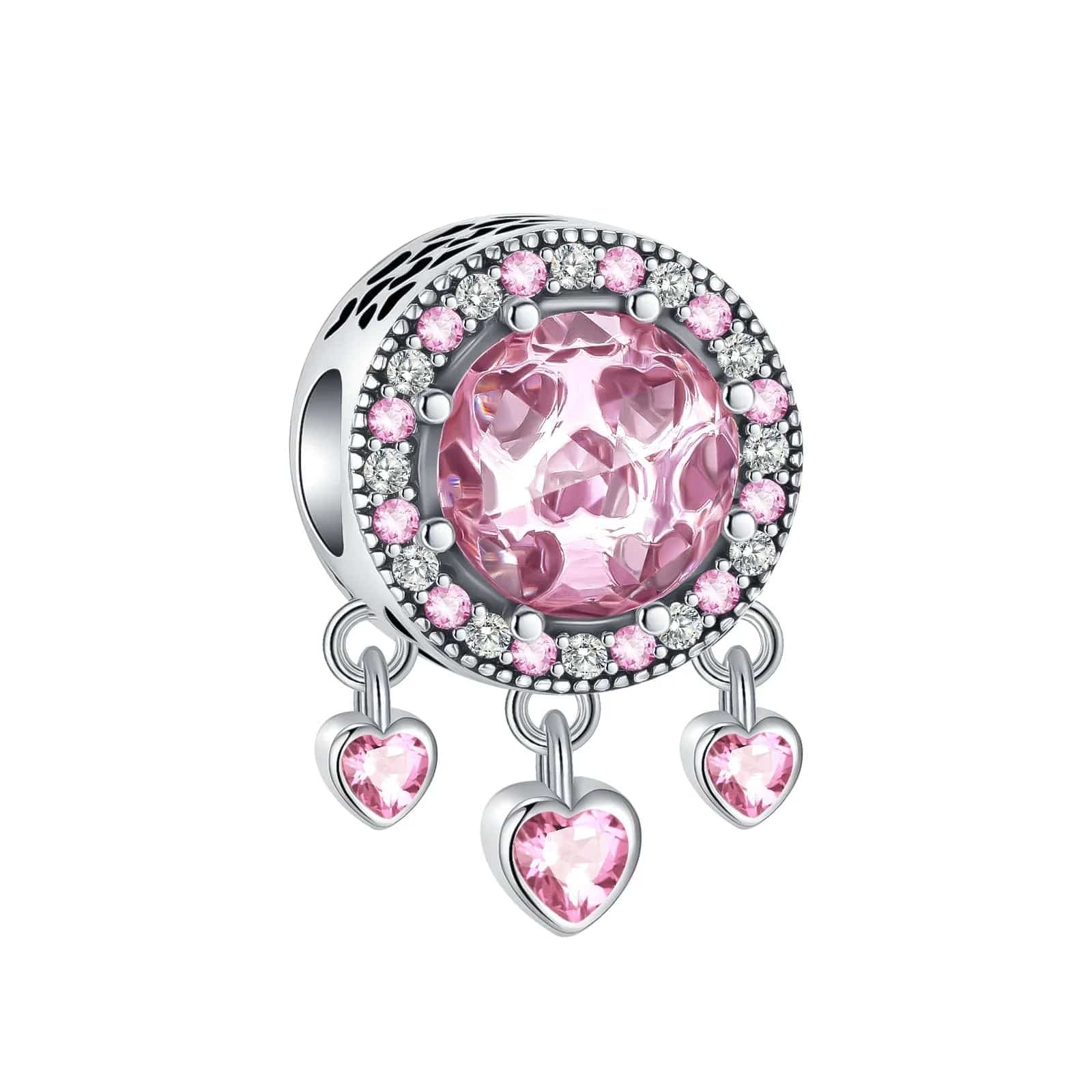 Pangama Jewelry Charm Pink Dreamcatcher Charm