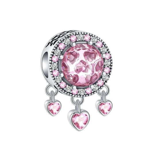 Pangama Jewelry Charm Pink Dreamcatcher Charm